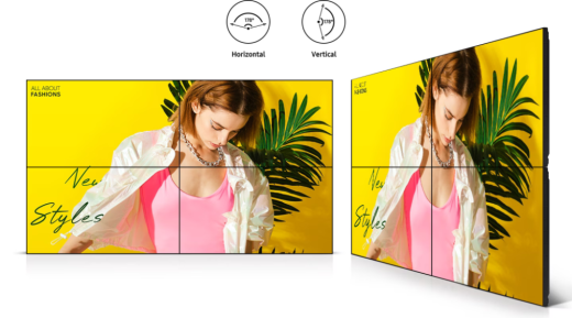 Видеостена 2х2 Samsung VM55T-U 110" шов 3.5мм с яркостью 500нит