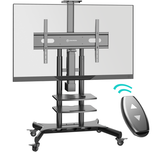 Напольная мобильная моторизованная стойка 50"-86", черная TS1881 eLift