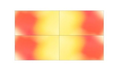 Видеостена 2х2 LUMIEN LMW5535LLRU  110" шов 3.5мм с яркостью 500нит