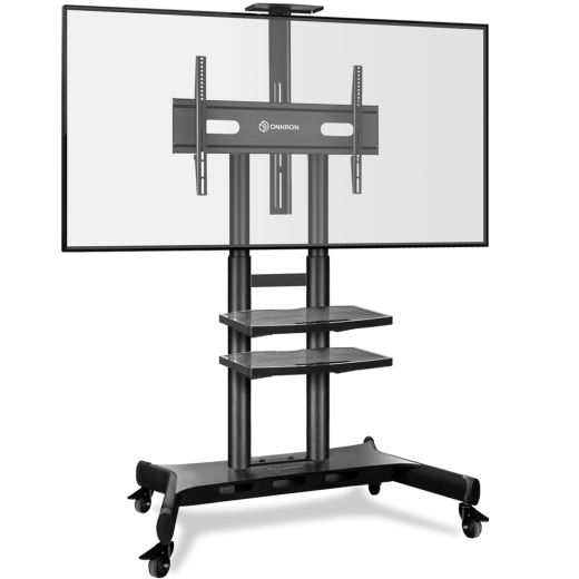 Напольная мобильная  стойка   ONKRON 50"-86", чёрная TS1881