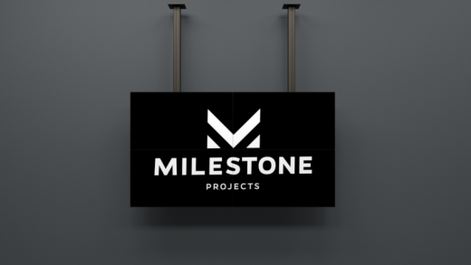 Рамное потолочное крепление для видеостены 2х2, откидные модули