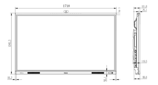 Интерактивный дисплей Hisense 75WR6BE
