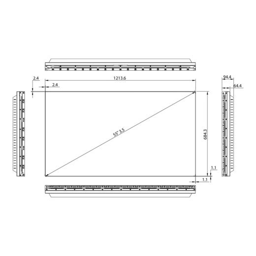 Дисплей для видеостен Hisense 55L35B5U Дисплей для видеостен Hisense 55L35B5U